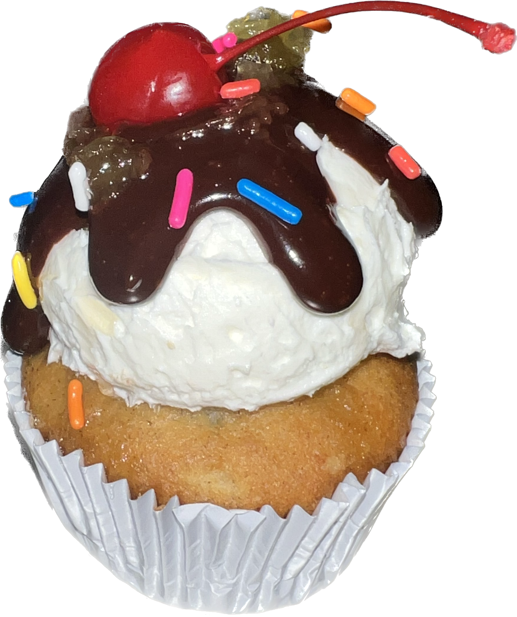Banana Split Cupcakes