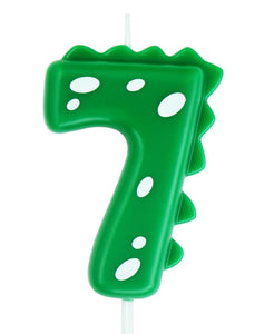 Dinosaur Number Candle