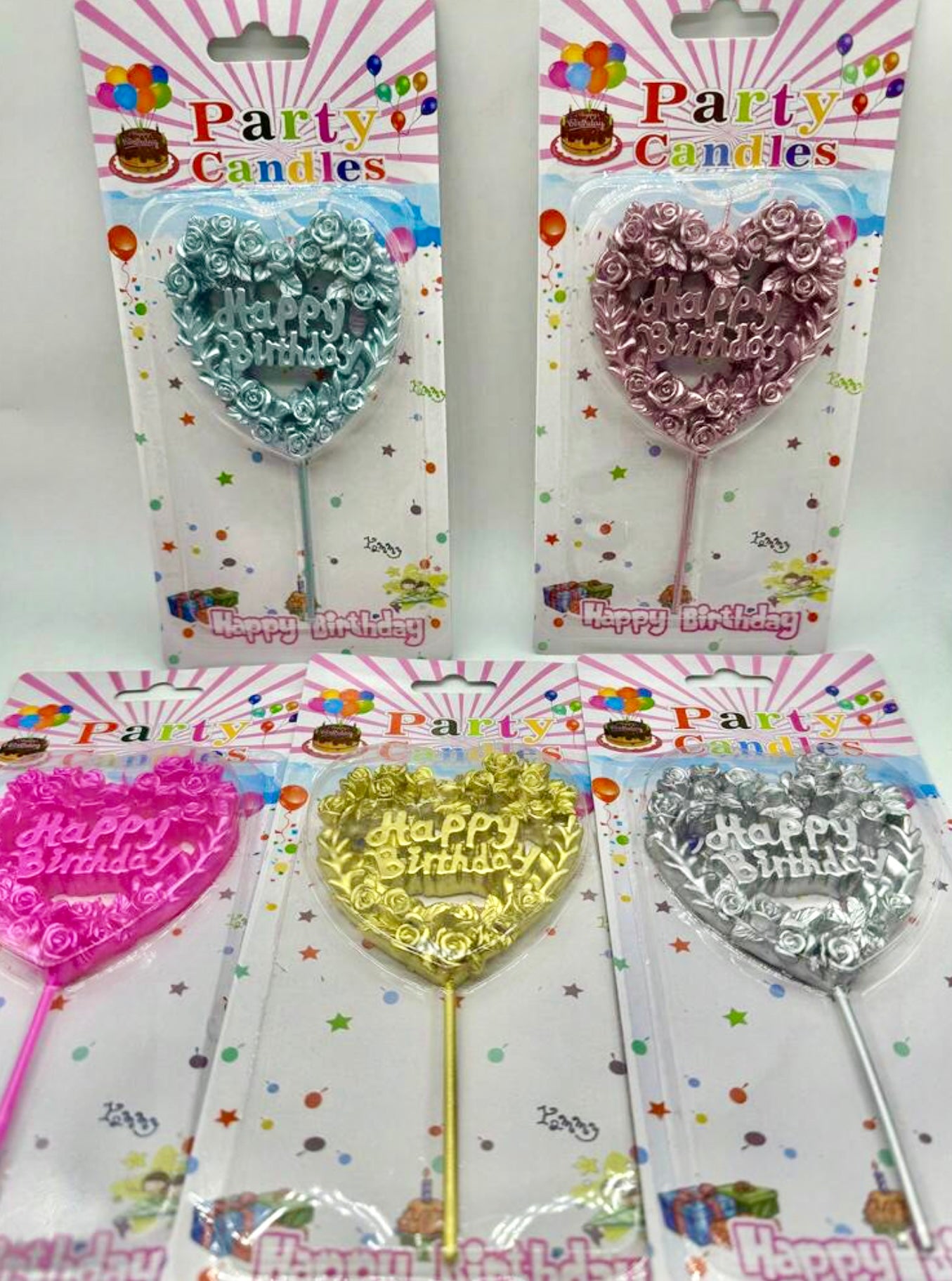 Heart Happy Birthday Candle