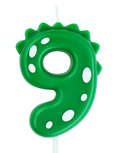 Dinosaur Number Candle