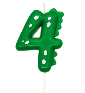 Dinosaur Number Candle