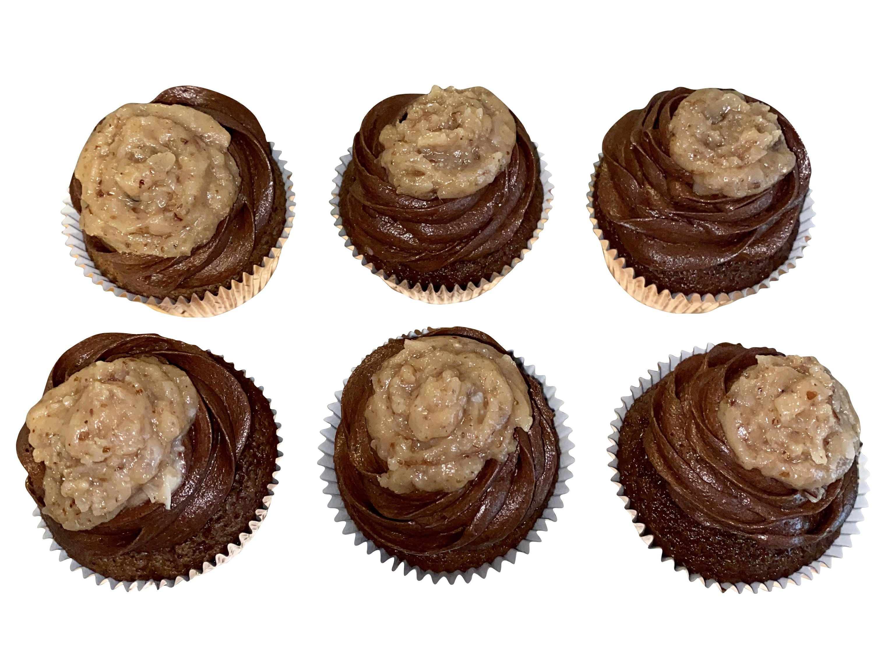 German Chocolate Cupcake