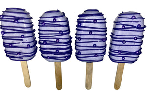 Drizzled Cakesicles with Pearls