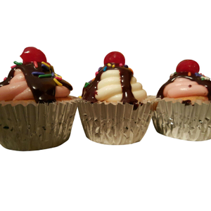 Banana Split Cupcakes