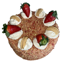 Strawberry Shortcake Cheesecake Cake
