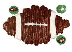 Football Cupcake Cake